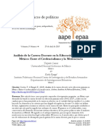 Análisis de La Carrera Docente en La Educación Primaria en México. Entre El Credencailismo y La Meritocracia PDF