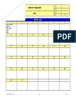 Monthly Hse Training Scheule