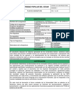 1. FORMATO PLAN DE ASIGNATURA v1 FUNDAMENTOS CONTABLES II 2020-1
