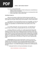 LM G7 Module 1 Lesson 1 Health Dimensions 