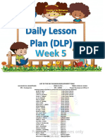 Kindergarten DLP Week 5 PDF