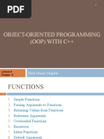 Object-Oriented Programming (Oop) With C++: Bilal Munir Mughal