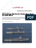 Navy Scraps Big Carrier Study, Clear Deck For OSD Effort