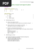 CH 10 Transpiration, Transport and Support in Plants: Exercise