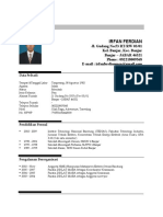 CV Irfan Ferdian 2017