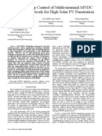 Adaptive Droop Control of Multi-Terminal MVDC Distribution Network for High Solar PV Penetration