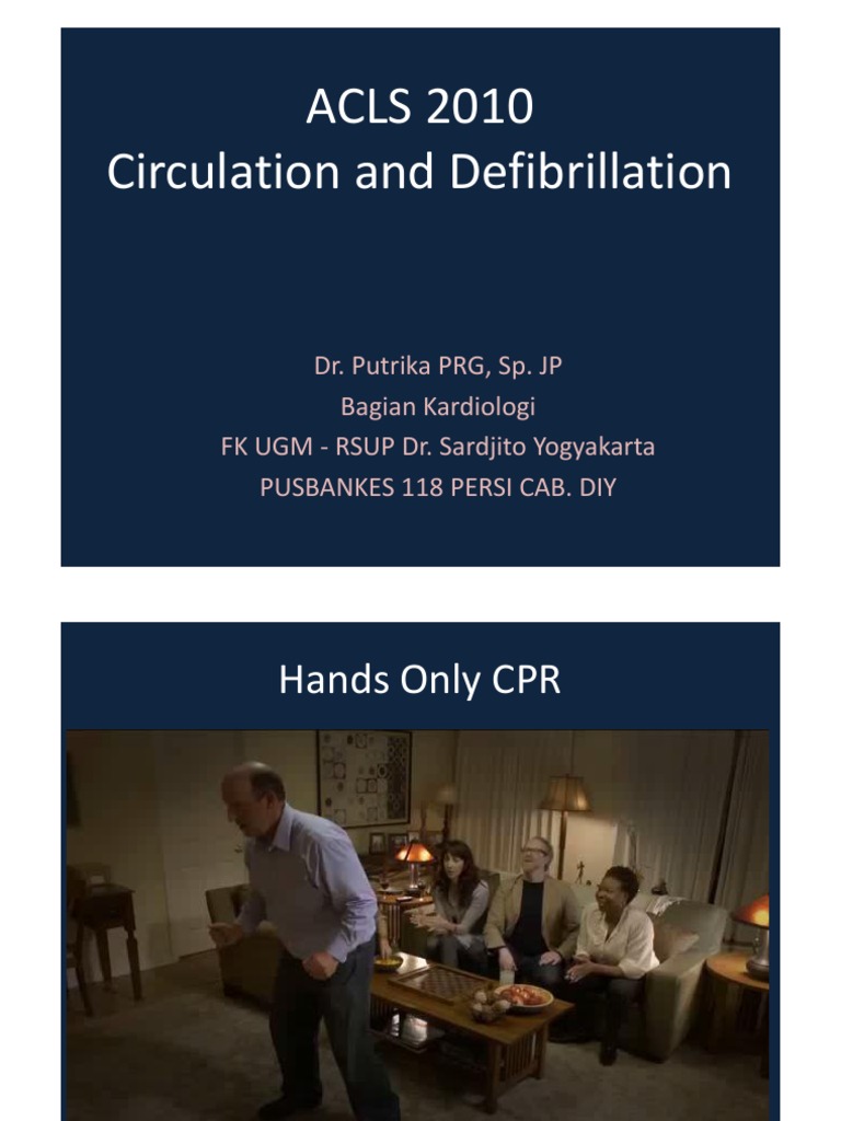 ACLS 2010 Circulation and Defibrillation | PDF | Self-Improvement ...