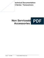 Non Serviceable Accessories: PAMS Technical Documentation NSM-3 Series Transceivers