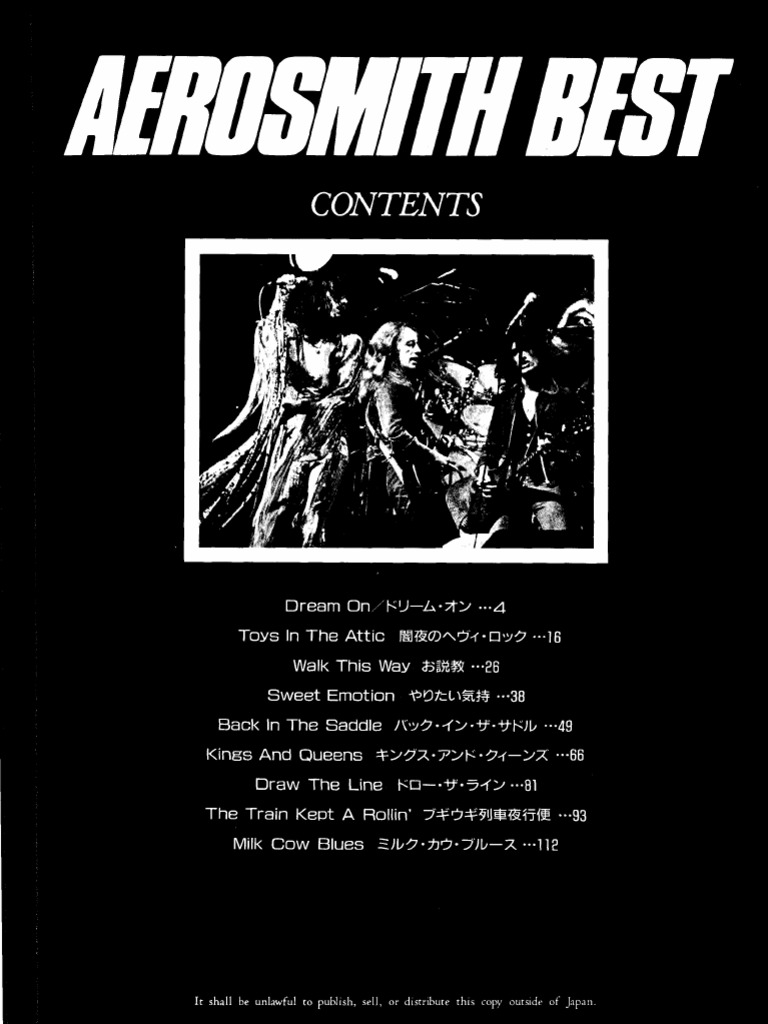 Aerosmith - Best (Full Band Score) | PDF