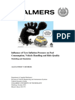 Influence of Tyre Inflation Pressure On Fuel Consumption, Vehicle Handling and Ride Quality