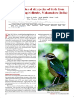 Breeding Notes of Six Species of Birds From Chiplun, Ratnagiri District, Maharashtra (India)