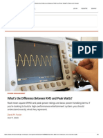 1 - What's The Difference Between RMS and Peak Watts - Electronic Design