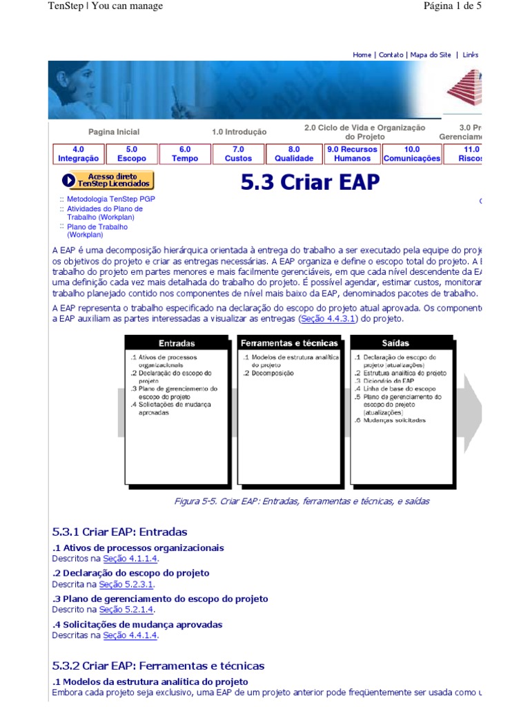 Modelo de EAP - A | PDF | Projetos | Gestão de projetos