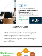 Implement Hospitality CRM Fundamentals