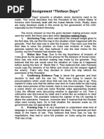 Thirteen Days Assignment