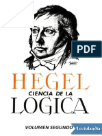 Ciencia de La Logica Vol 2 - Georg Wilhelm Friedrich Hegel