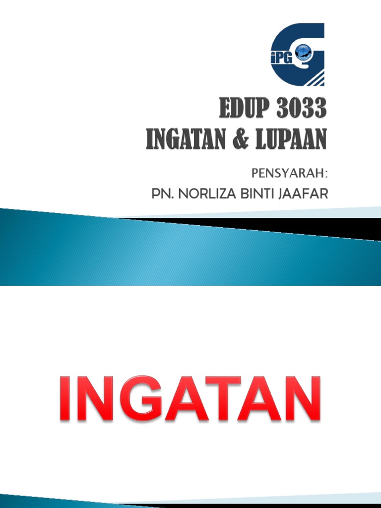 Proses dan Jenis Ingatan Manusia | PDF