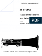 Lancelot, Jacques - 25 Études Faciles Et Progressives