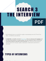 Job Search 3 The Interview