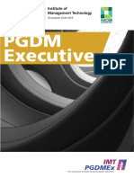 IMT PGDM Executive Program Overview