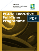 Brochure PGDM Executive 2018-19