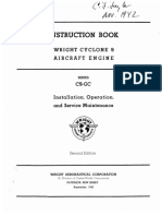 Wright Aircraft Engine Cyclone 9 C9-GC (GR-1820-G200) Installation, Operation and Service Maintenance Instructions Second Edition, September 1942