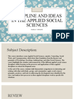 Discipline and Ideas in The Applied Social Sciences: Nadia C. Ignacio