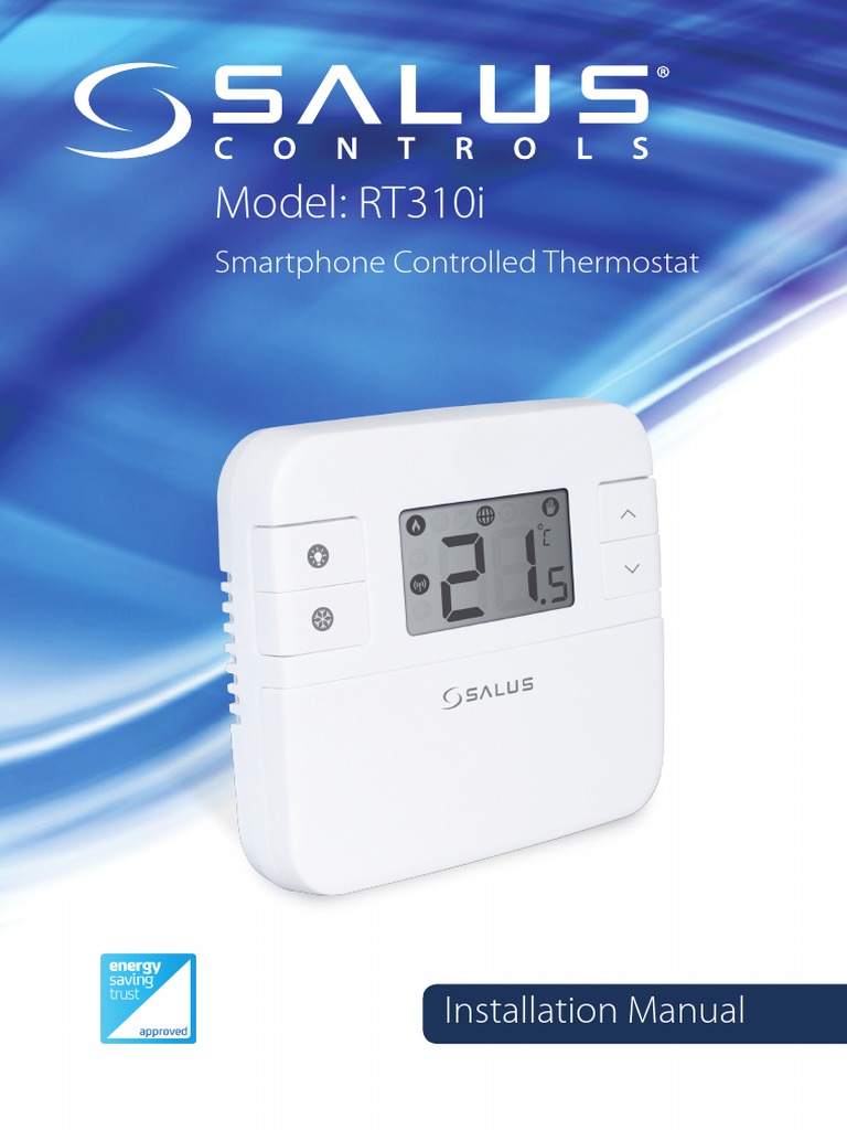 RT310i FULL MANUAL UK V005-Revied-1 PDF | PDF | Thermostat | Mechanical  Engineering