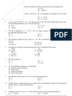 Ionic Equilibrium Holiday Assignment