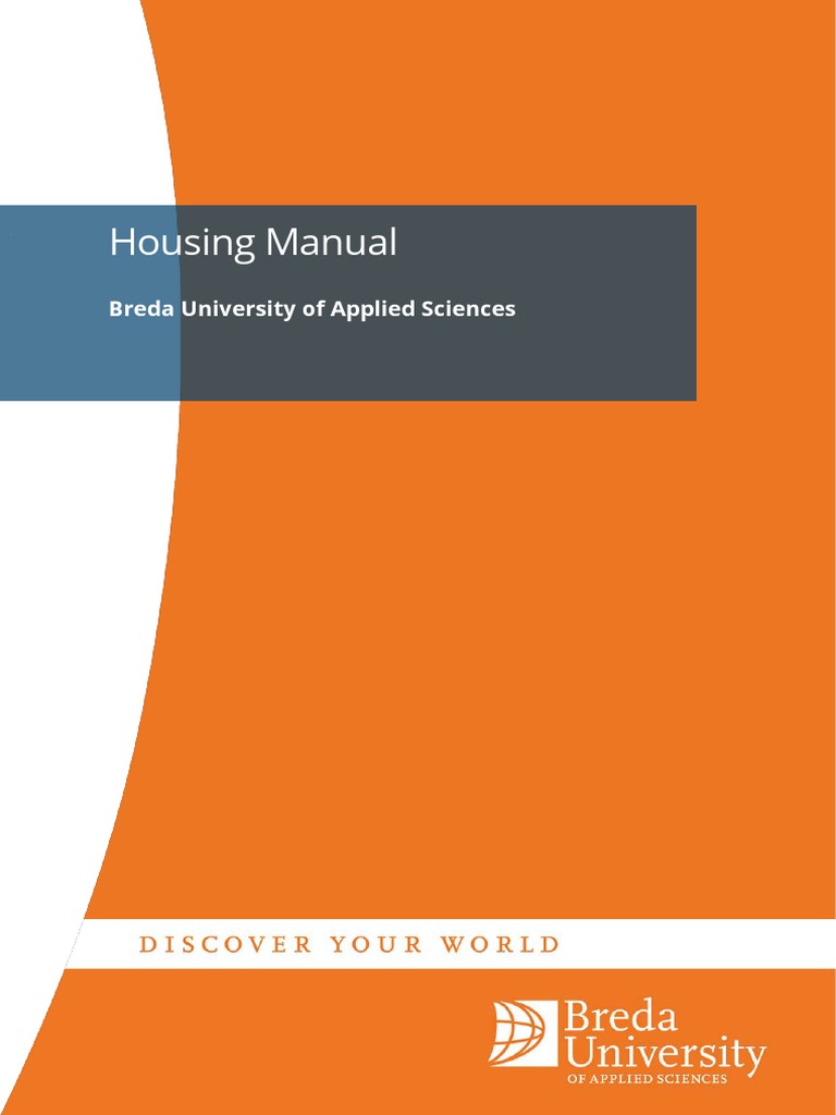 Housing Manual Breda University of Applied Sciences PDF Fee Room