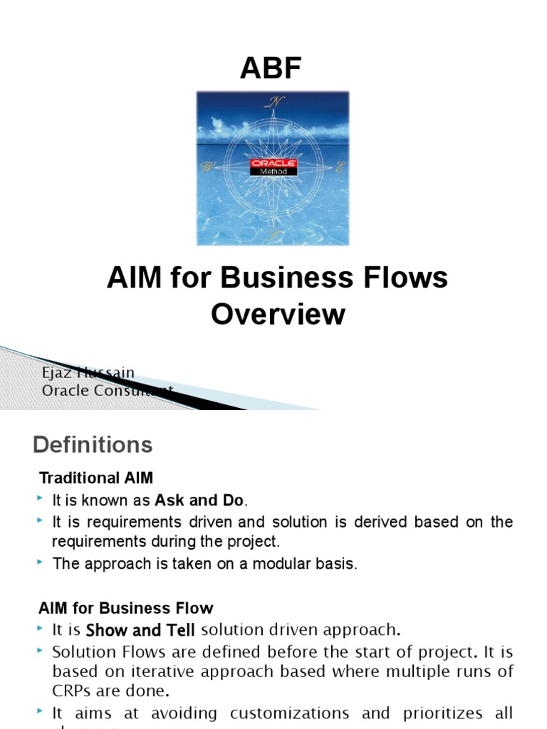 Understanding AIM for Business Flows | PDF | Information Technology ...