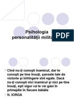 Psihologia Personalitatii Militarilor