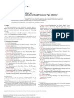 Reinforced Concrete Low-Head Pressure Pipe (Metric) : Standard Specification For