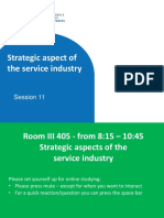 Strategic Aspect of The Service Industry: Session 11