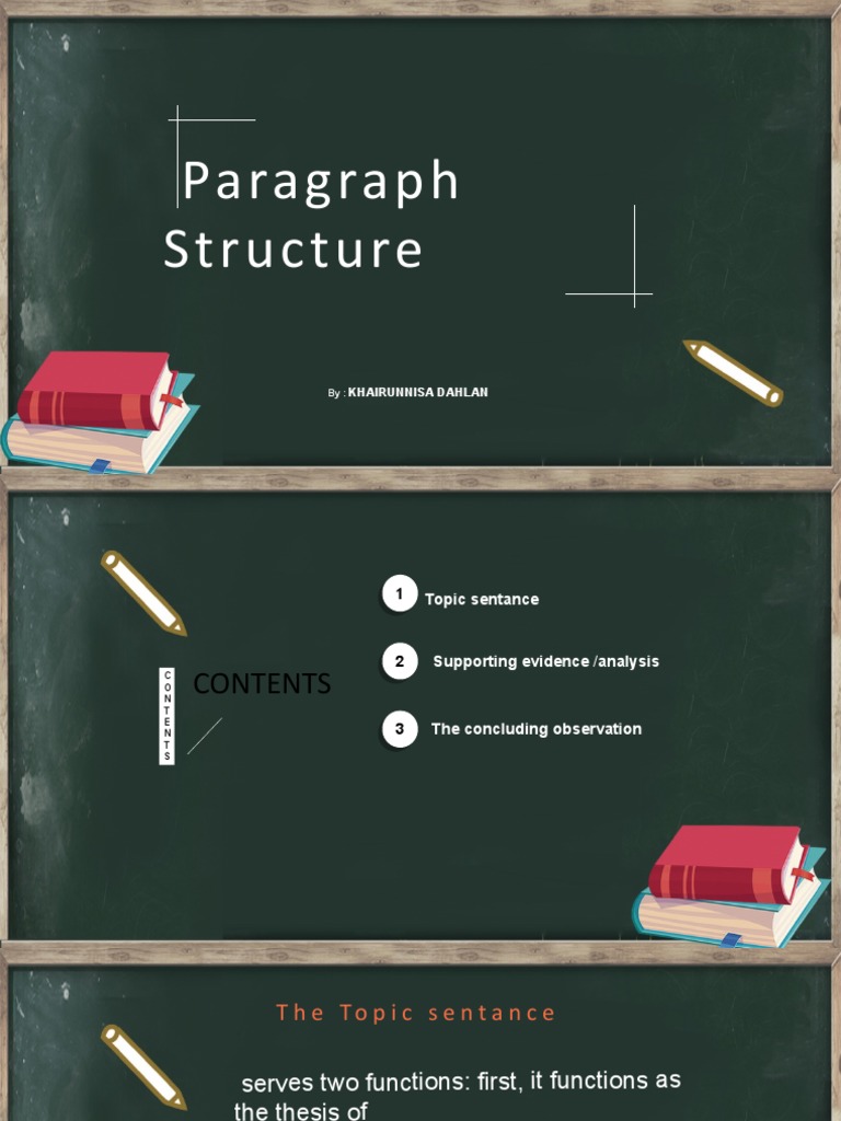 Paragraph Structure: Khairunnisa Dahlan | PDF | Philosophy | Science ...