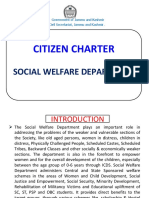 Citizen Charter: Social Welfare Department