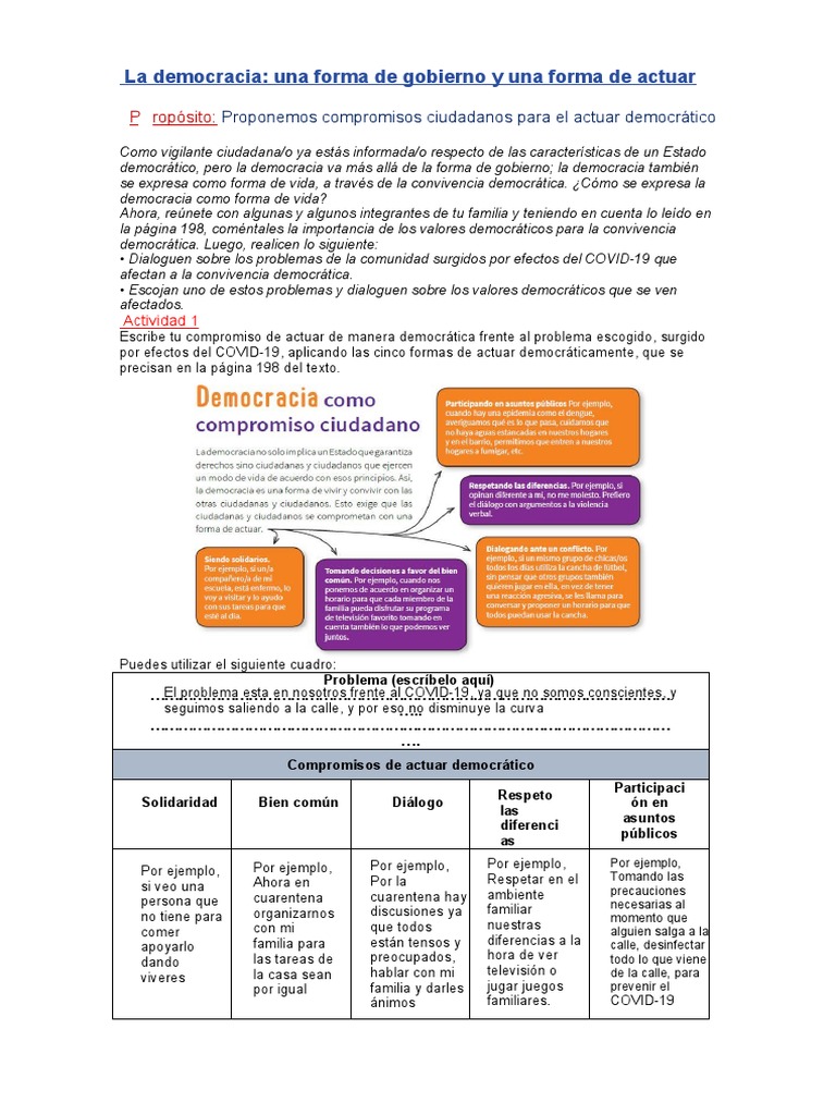 Compromisos Ciudadanos en Democracia | PDF | Democracia | Ideologías ...