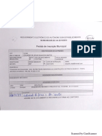 Requerimento de Inscrição Municipal PDF