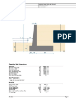 Potporni Zid: Retaining Wall Dimensions