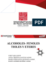 Alcoholes-Fenoles-Tioles y Eteres: Propiedades y Usos