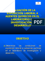 Evaluación de la Exposición laboral a agentes químicos