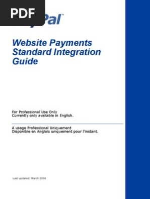 PP WebsitePaymentsStandard IntegrationGuide