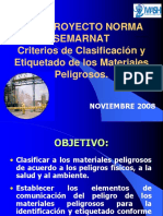 GHS - Caracterzación de Peligrosidad de Materiales