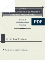 CS-401 Computer Architecture & Assembly Language Programming