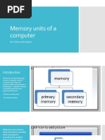 Memory Units of A Computer