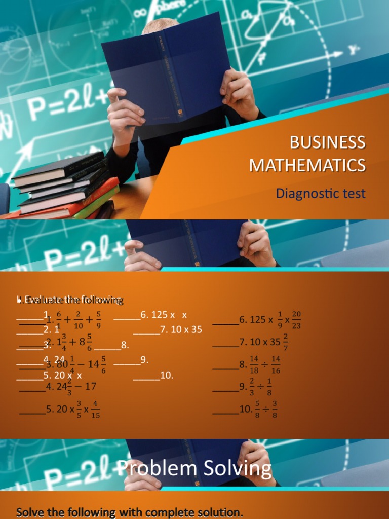 Operations on Fractions and Decimals | PDF | Fraction (Mathematics ...