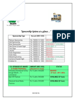 Sponsorship Options at a Glance for India's Premier Amusement Event