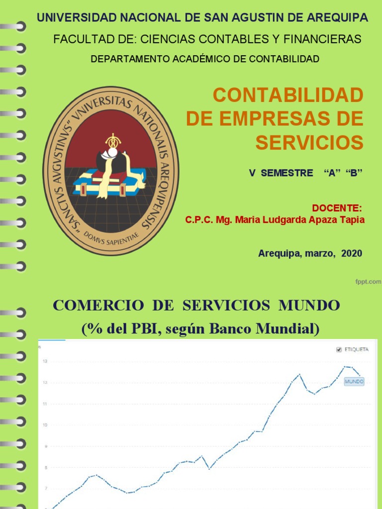 Contabilidad De Servicios Pdf Sector Terciario De La Economía