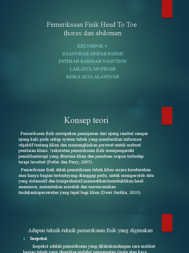 Pemeriksaan Fisik Head To Toe Pdf